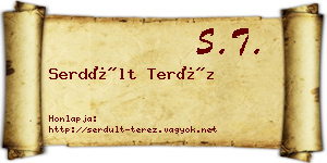 Serdült Teréz névjegykártya